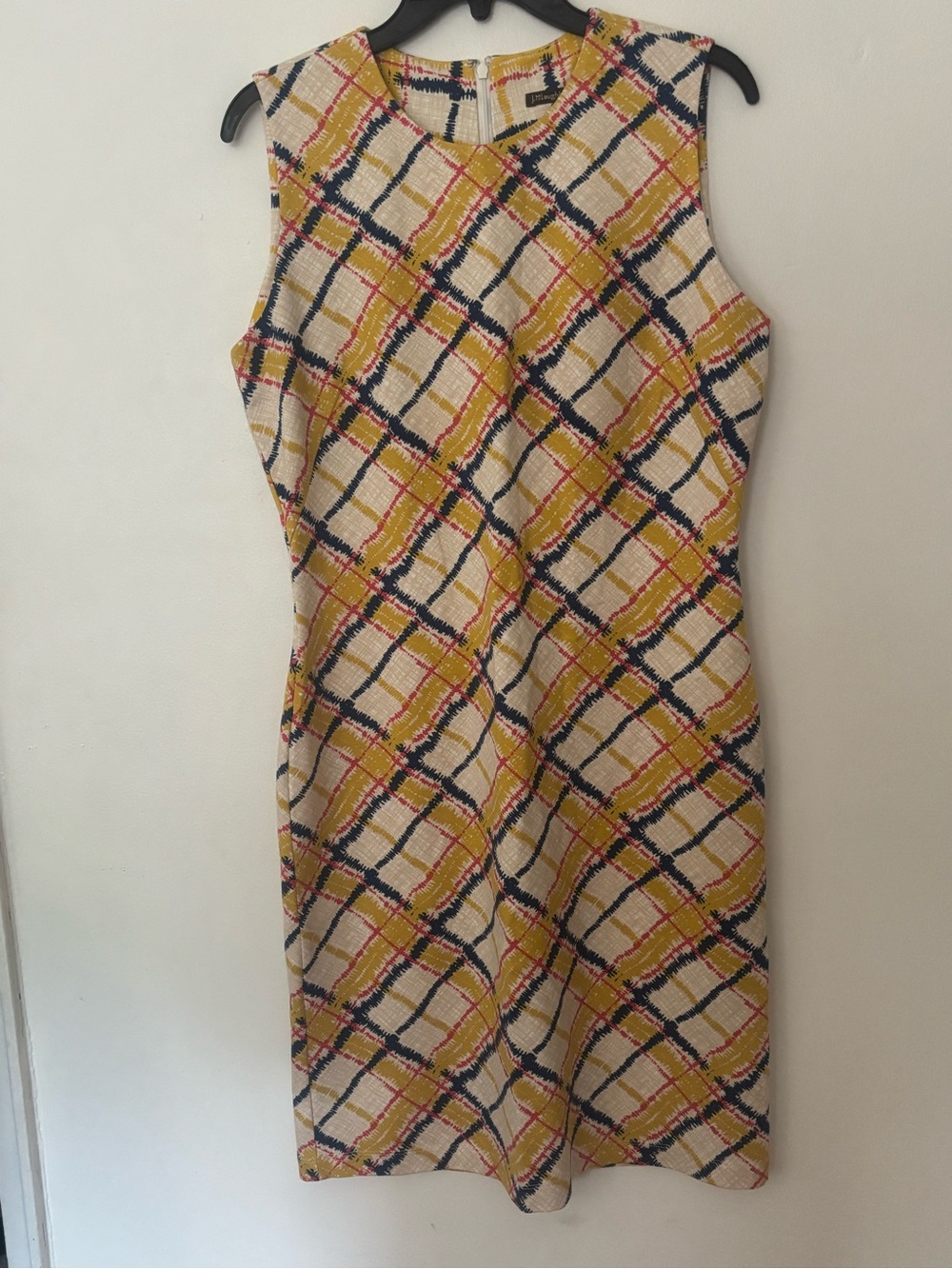 J. McLaughlin Devon Bainbridge Plaid Sleeveless Dress Size M NWT